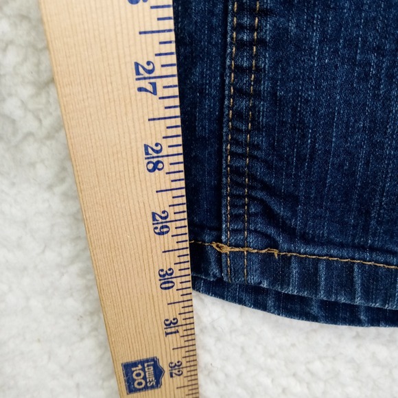 Just My Size Women 18W Average Bootcut Jeans Dark Wash Stretch Denim Indigo - Picture 6 of 9